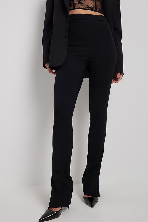 Tight silt pants - black