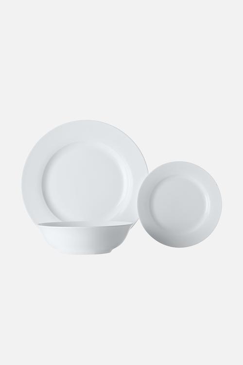 Euro rim dinner set of 12 - white
