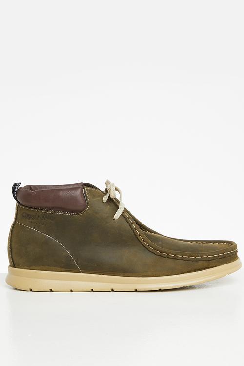 Ventura leather ankle boot - olive