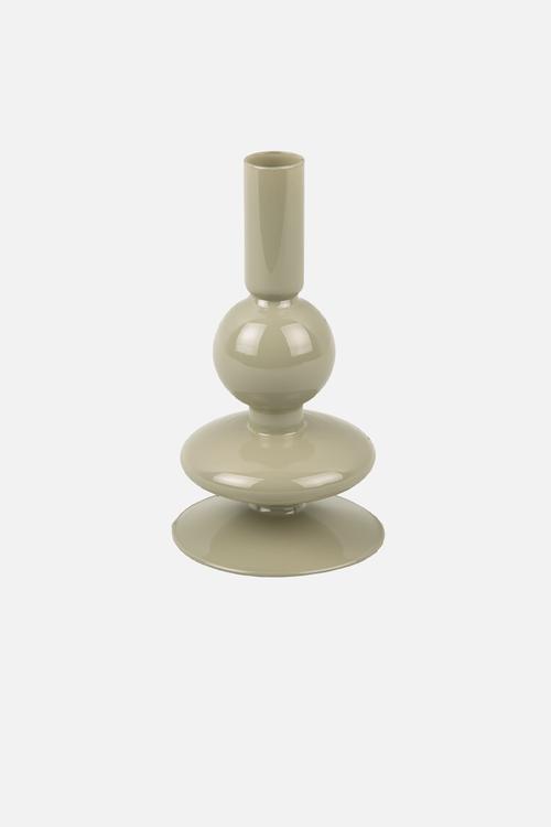 Sparkle candle holder - greyed jade