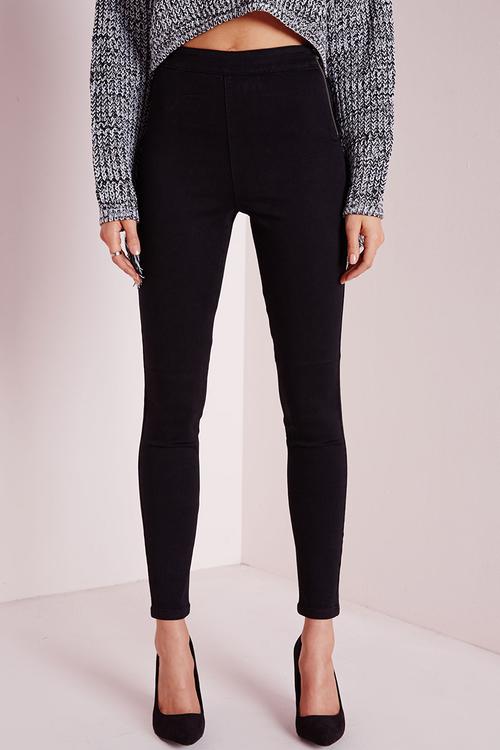 Lawless High Waisted Side Zip Jeggings