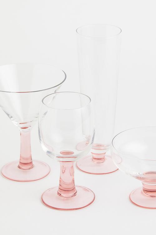 Cocktail glass - light pink