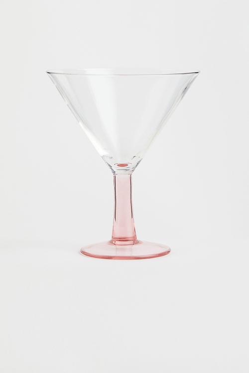 Cocktail glass - light pink