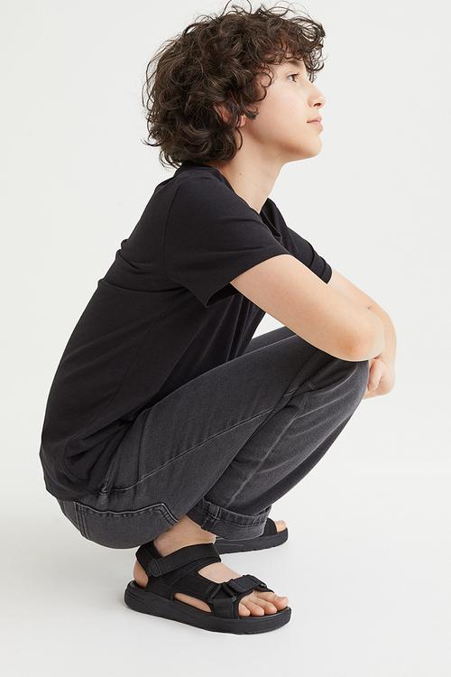 Cotton T-shirt - black