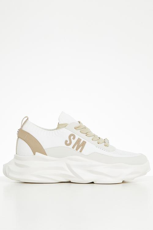 Crank sneaker - tan/white