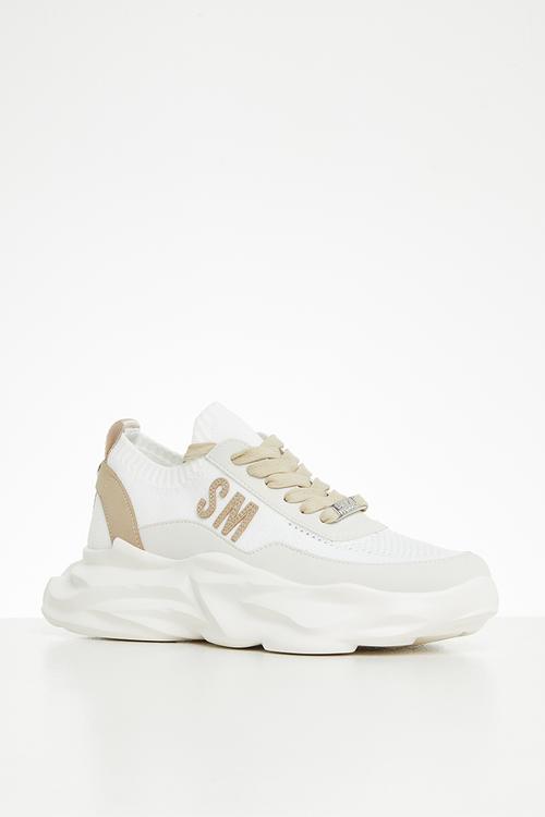 Crank sneaker - tan/white