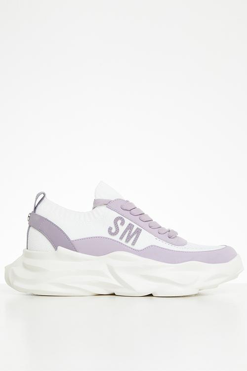 Crank sneaker - lavender/white