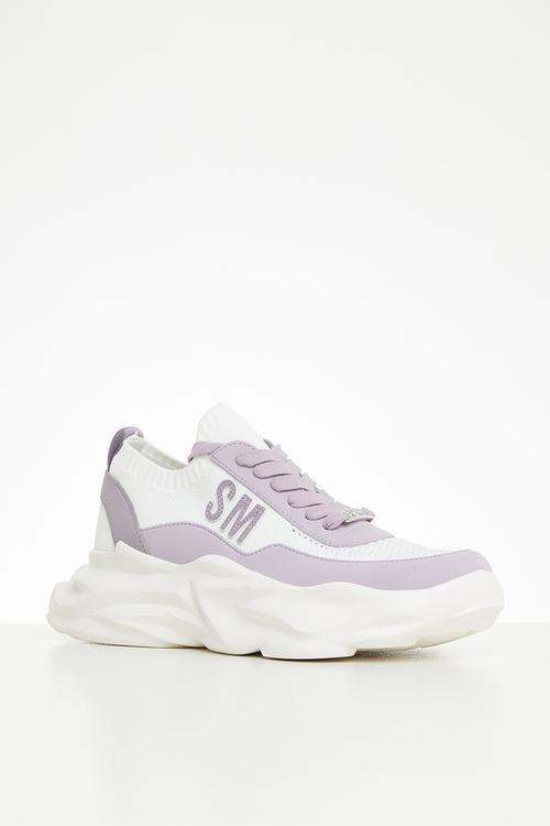 Crank sneaker - lavender/white