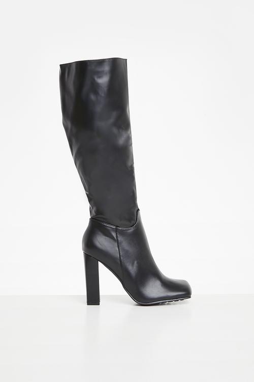 Gia knee high boot - black 