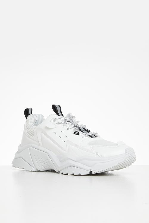 Wando pu + microsuede - white multi