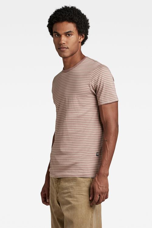Stripe slim r t compact jersey o yd - dumic/chocolate berry stripe