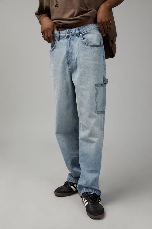 Baggy painter jean - worn out bleach