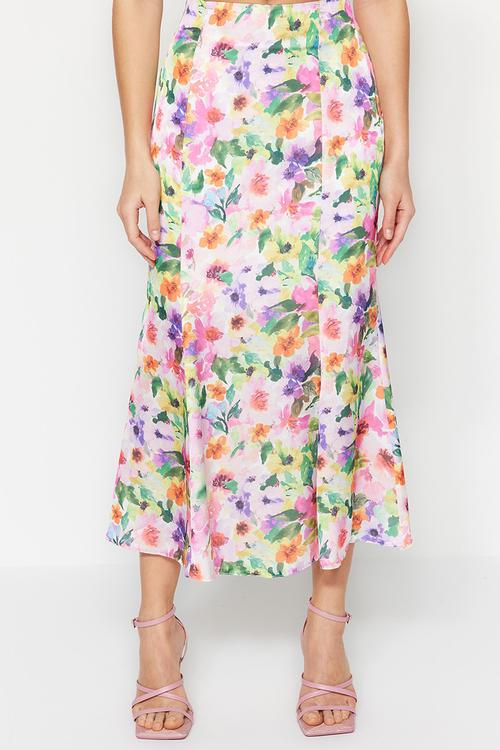 Mermaid midi skirt - multi