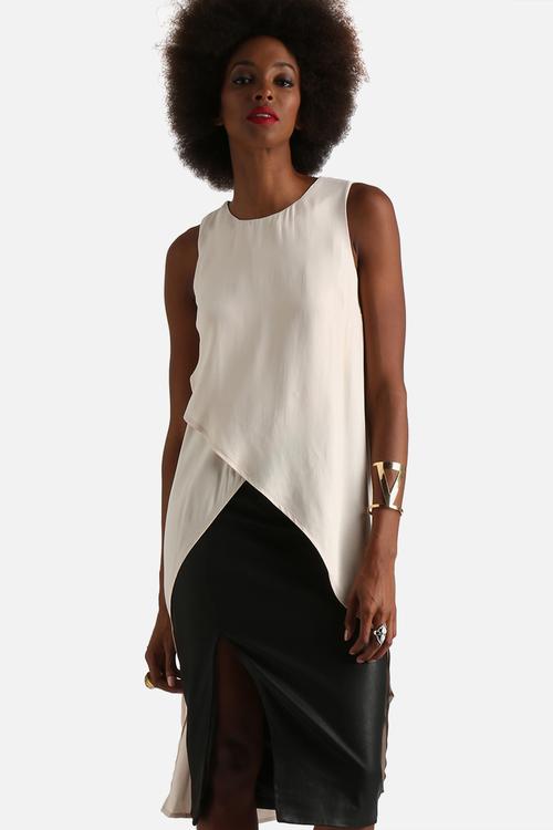 Crossed Tunic Top