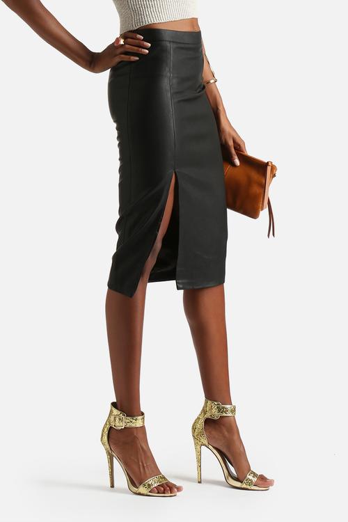 Khloe PU Skirt
