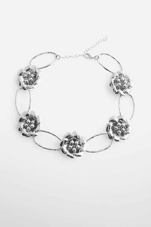 Necklace geranio - silver