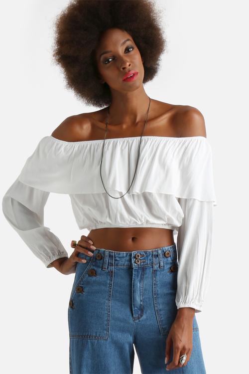 Long Sleeve Crop Top