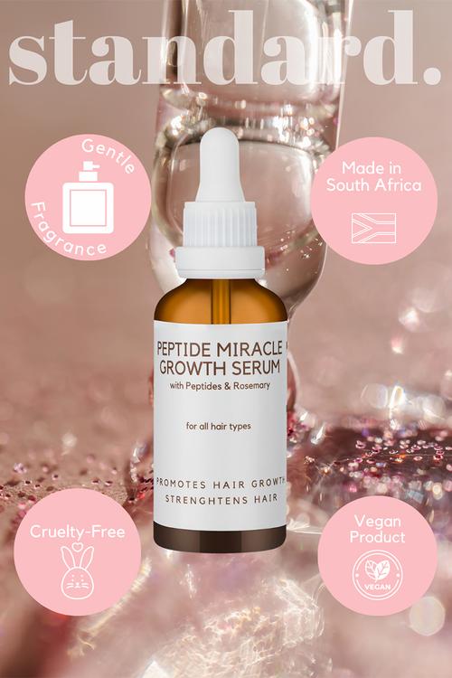 Miracle Growth Peptide Serum for Longer, Denser Hair in 150 days & Rosemary