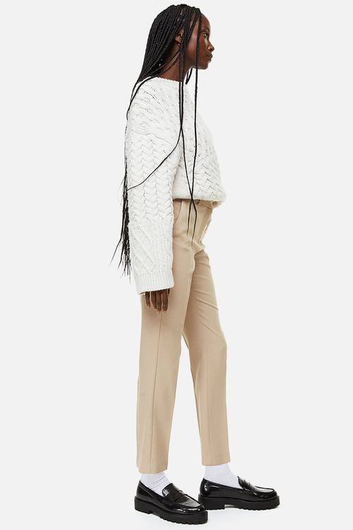 Cigarette trousers - beige