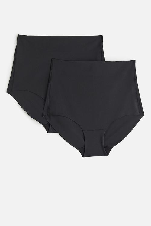 2-pack invisible light shaping briefs - black