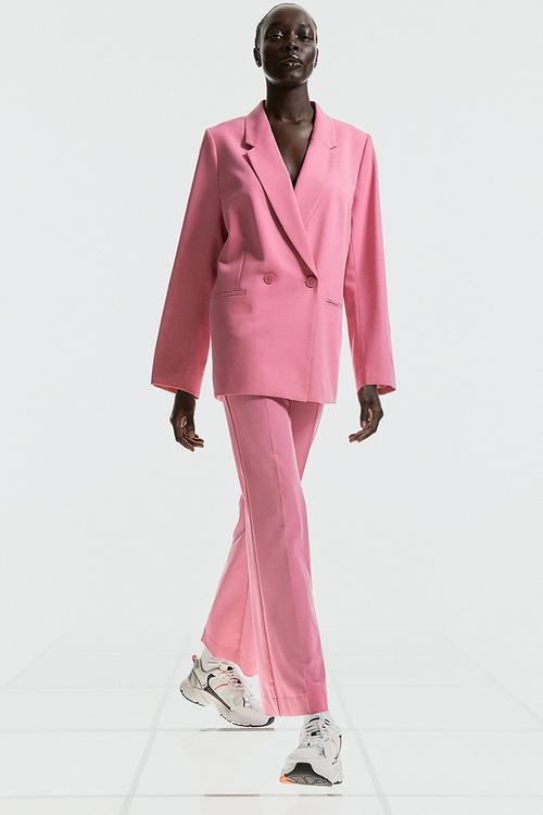 Flared trousers - pink