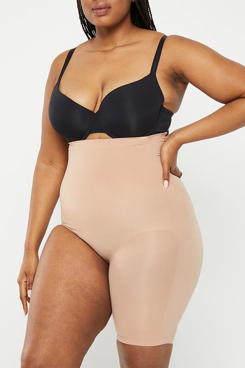 Solution shaper shorts right leg cut off - beige