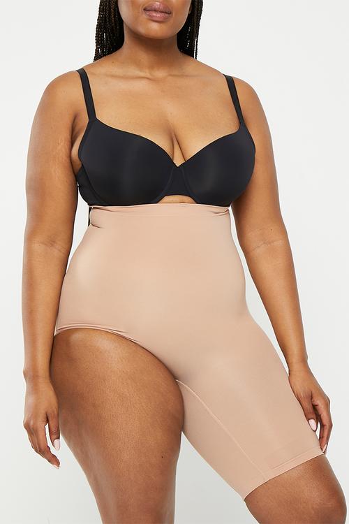 Solution shaper shorts right leg cut off - beige