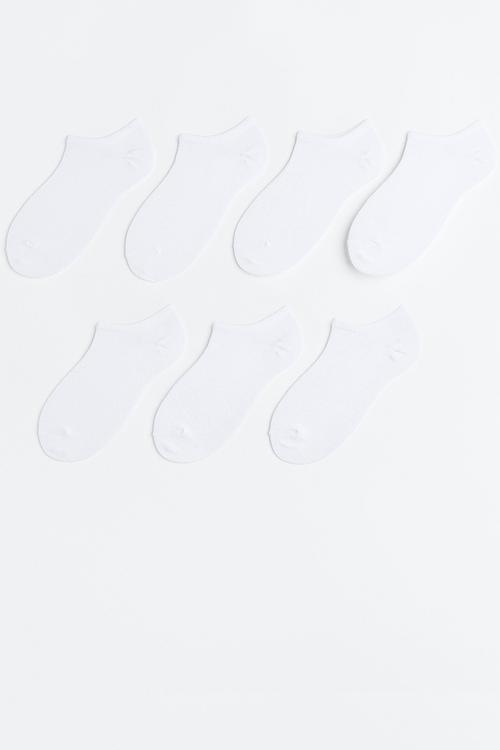 7-Pack trainer socks - white