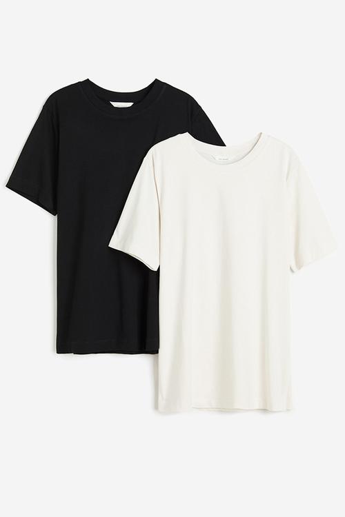 Mama 2-pack nursing tops - black & white