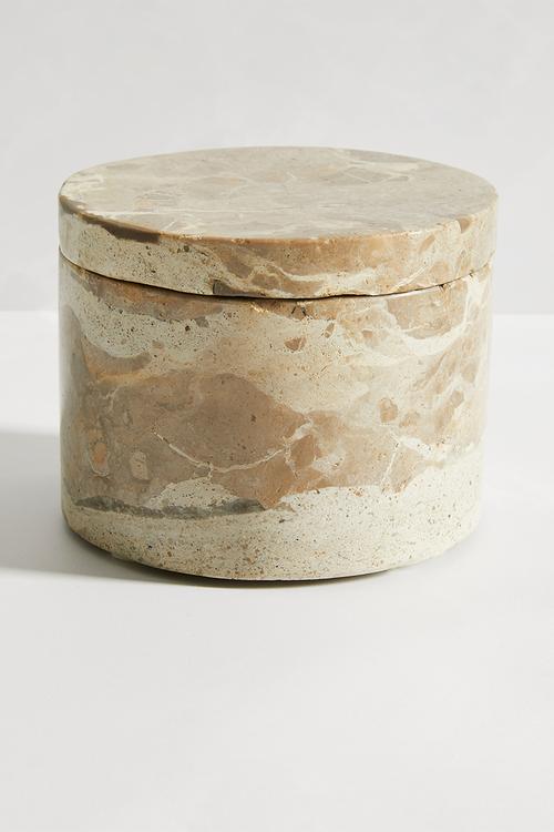 Capri beige marble canister - natural
