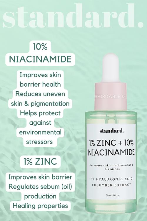 10% Niacinamide + 1% Zinc in Hyaluronic Acid