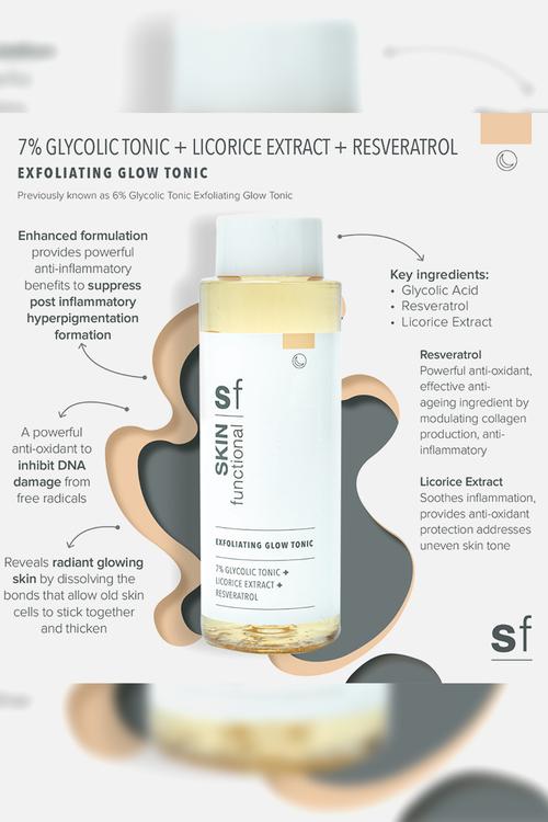 7% Glycolic Acid + 2% Resveratrol + Liquorice Extract Exfoliating Glow