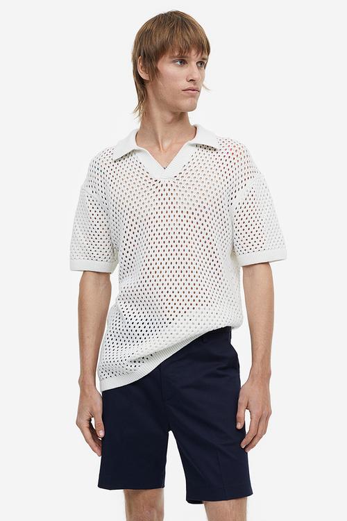 Regular fit chino shorts - blue