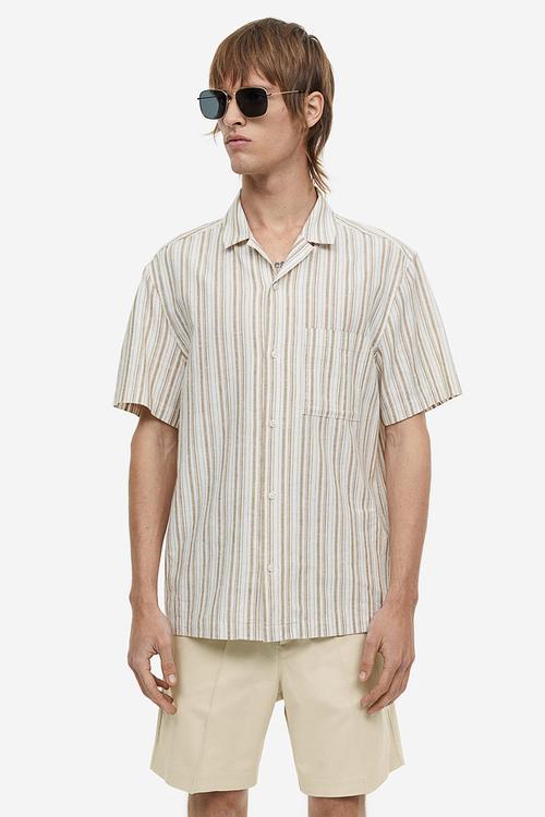 Regular fit chino shorts - beige