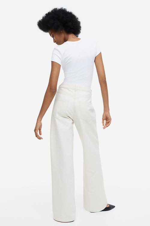 Fitted microfibre T-shirt - white