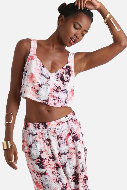 Explosive Floral Crop Top