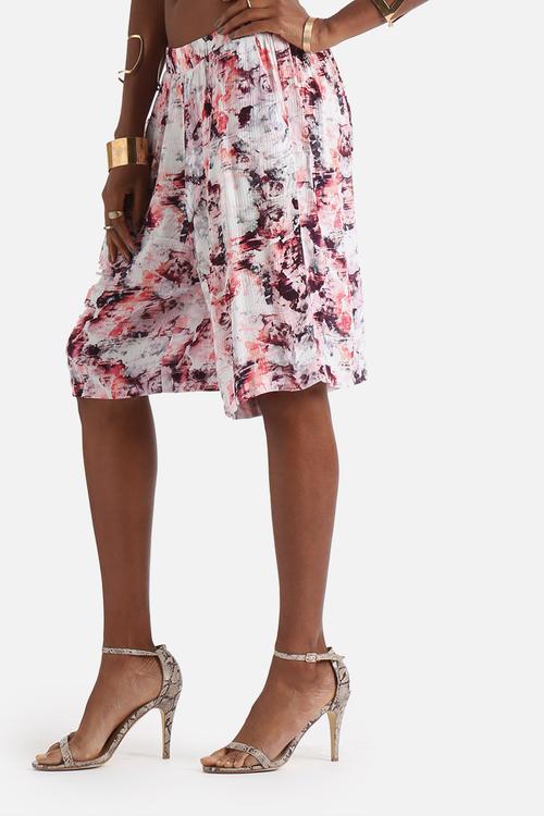 Explosive Floral Print Culottes