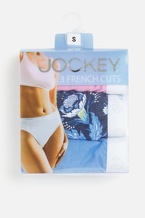 3 pack printed french cut - multi