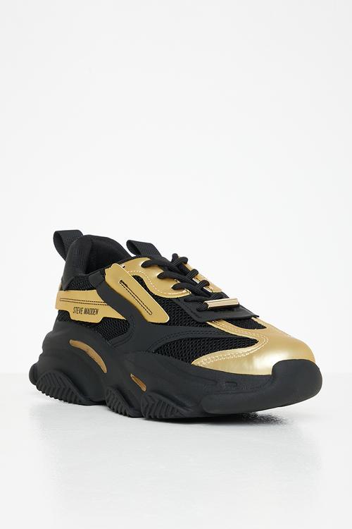 Possession-e sneaker - black & gold