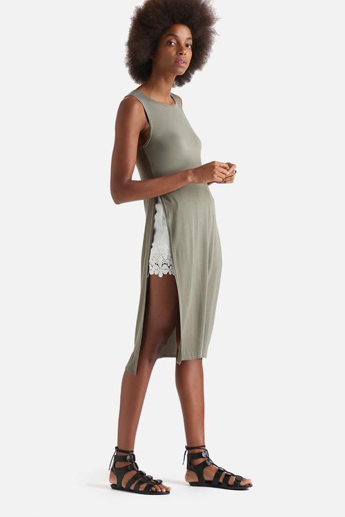 Sleeveless Side Split Top