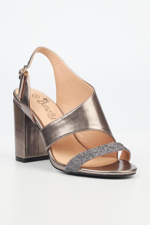 Jaci 1 block heel - pewter