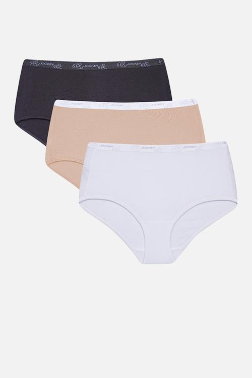 Plus 3 pk plain full brief - multi