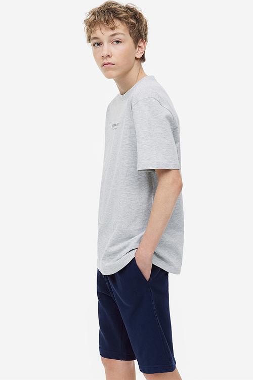 Sweatshirt shorts - navy blue 