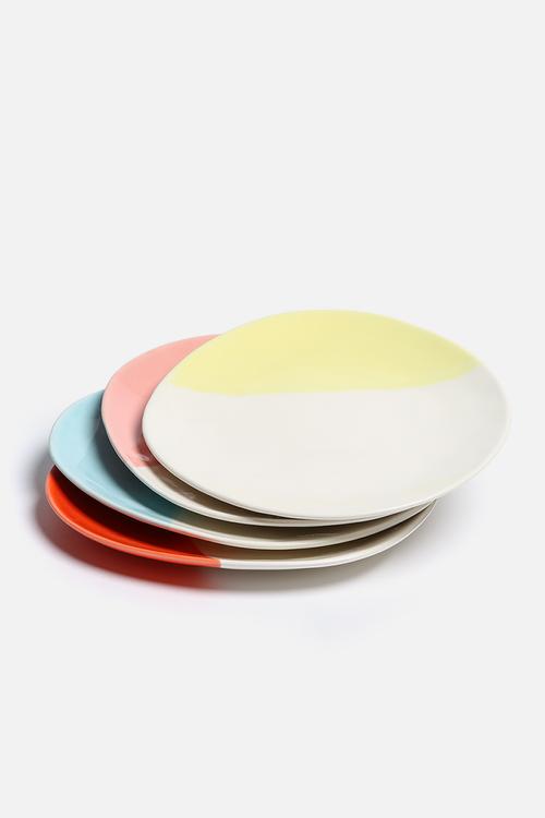Set of 4 Colour Block Side Plates