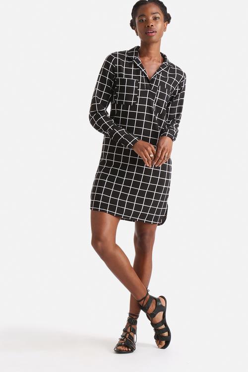 Check Shirt Dress