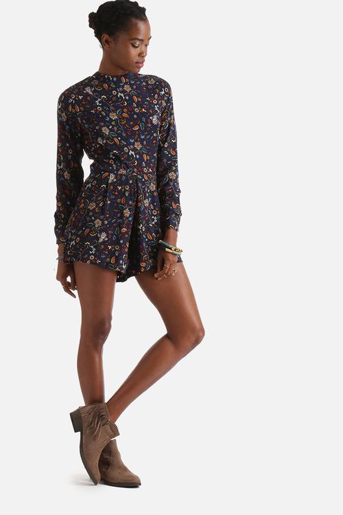 Ditsy Floral Paisley Playsuit