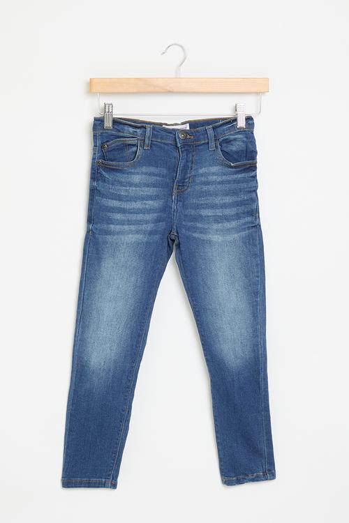 Boys blue basic regular denim jean - blue