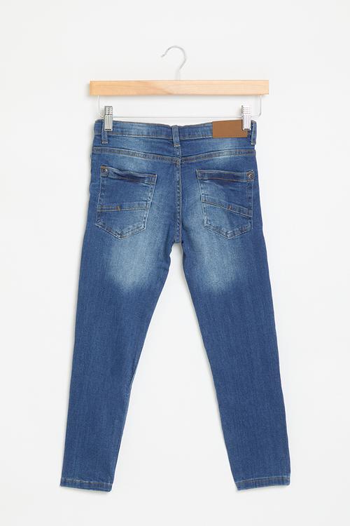 Boys blue basic regular denim jean - blue