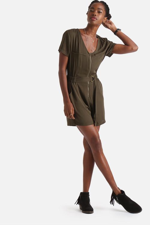 D-Ring Military Playsuit