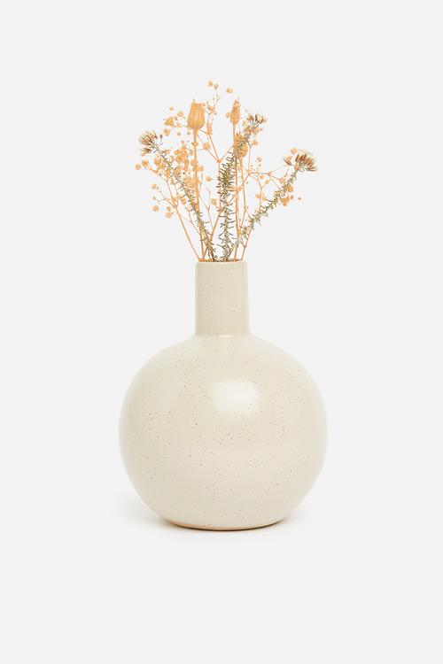 Porcelain belly vase - cream